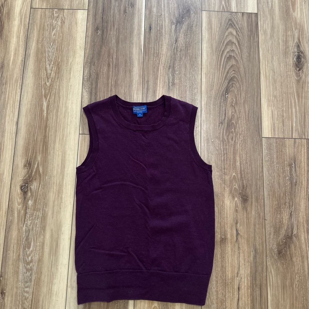 Pendleton womens Sweater vest 100% merino wool size medium